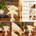 Premium Natural Marble Bird Showpiece – Handcrafted Decorative Sculpture
