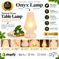 Natural Onyx Stone table lamp